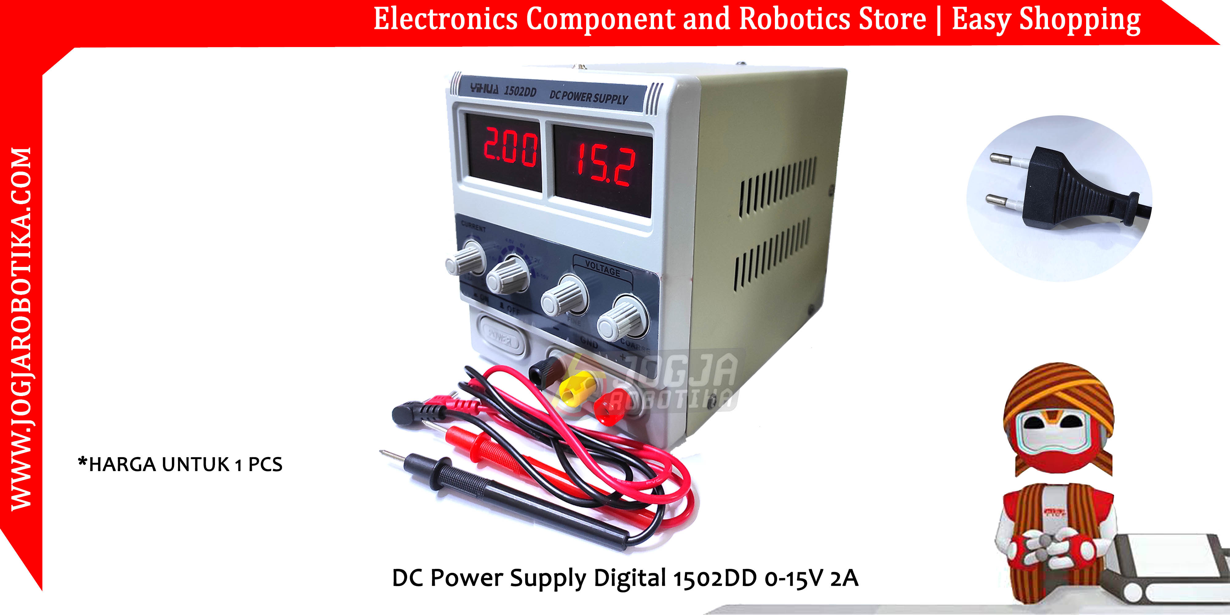 DC Power Supply Digital 1502DD 0-15V 2A