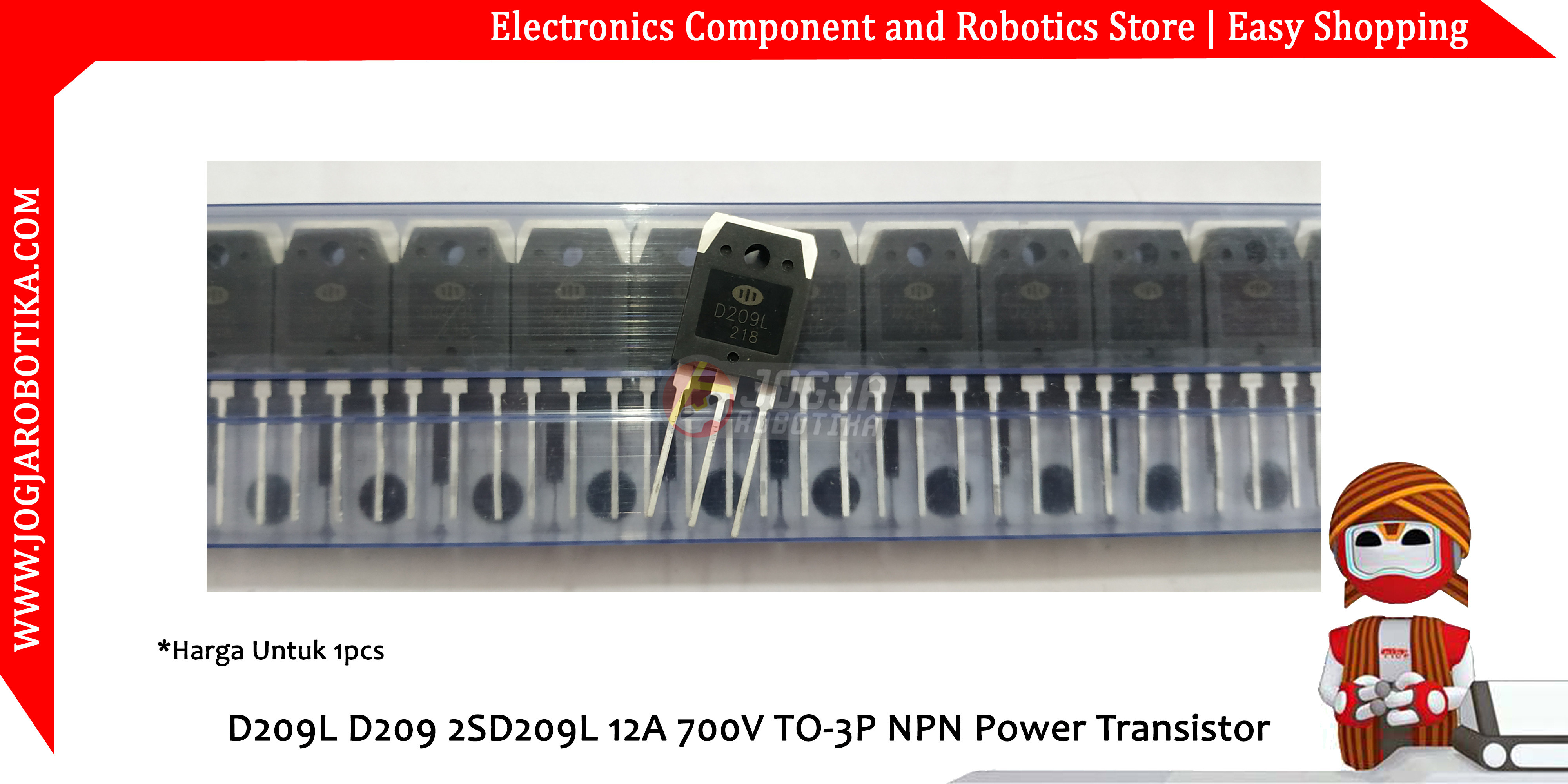 D209L D209 2SD209L 12A 700V TO-3P NPN Power Transistor