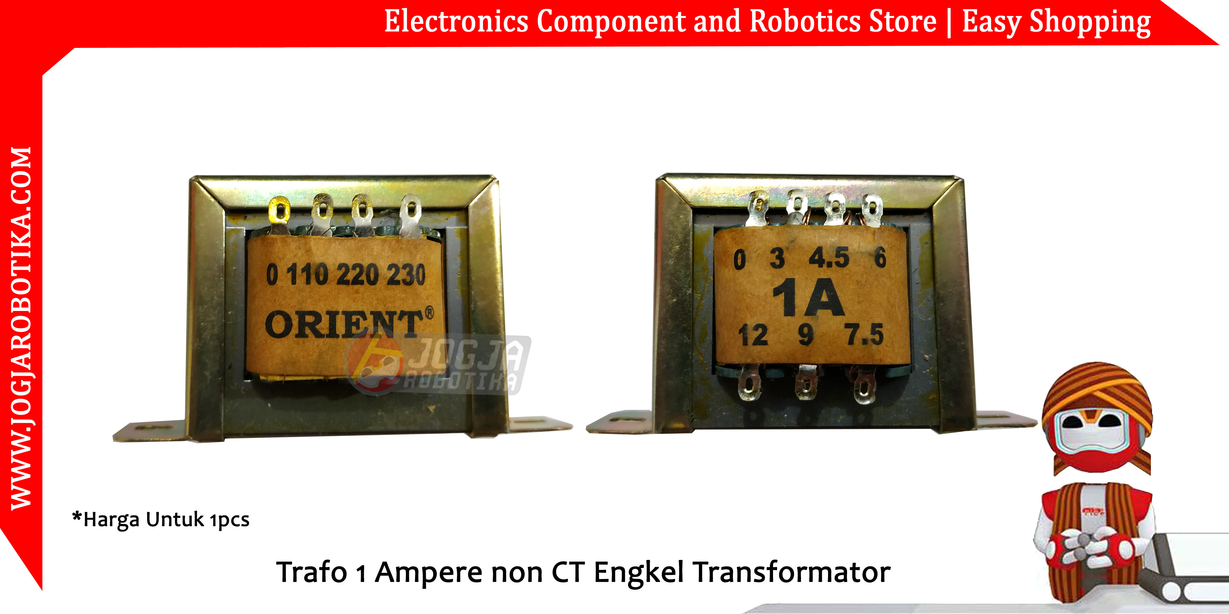 Trafo 1 Ampere non CT Engkel Transformator