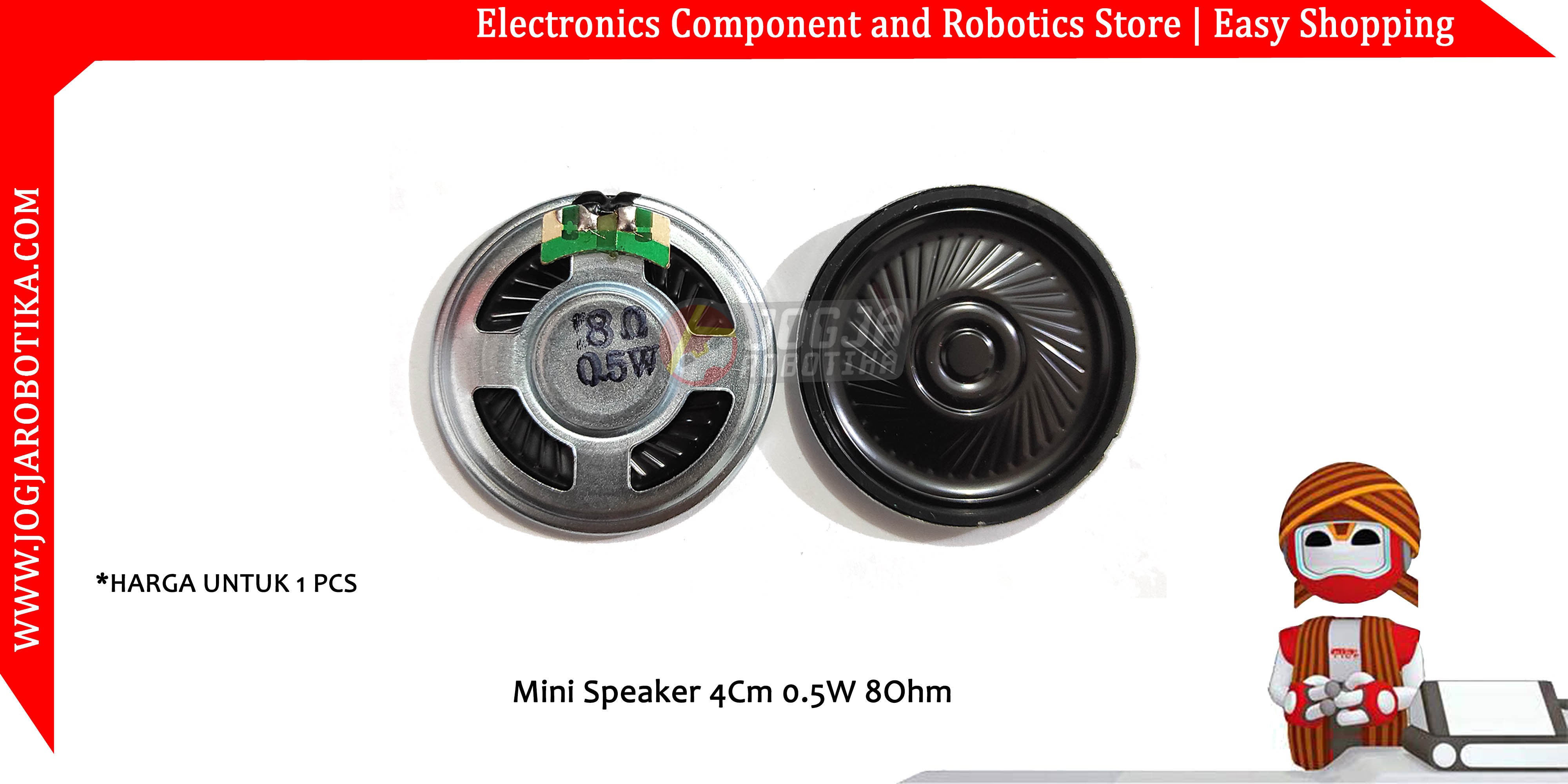 Mini Speaker 4Cm 0.5W 8Ohm