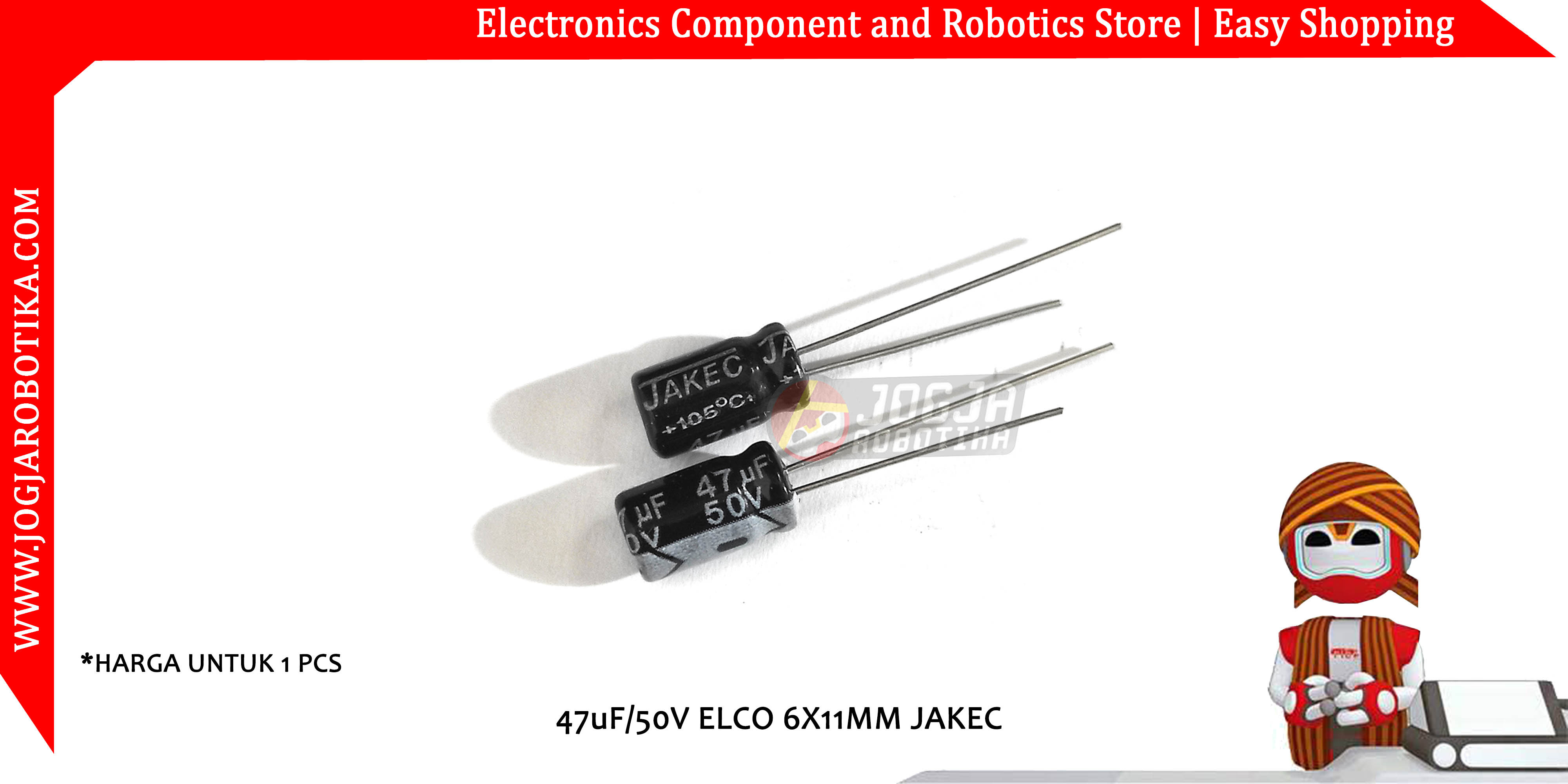 47uF/50V ELCO 6X11MM