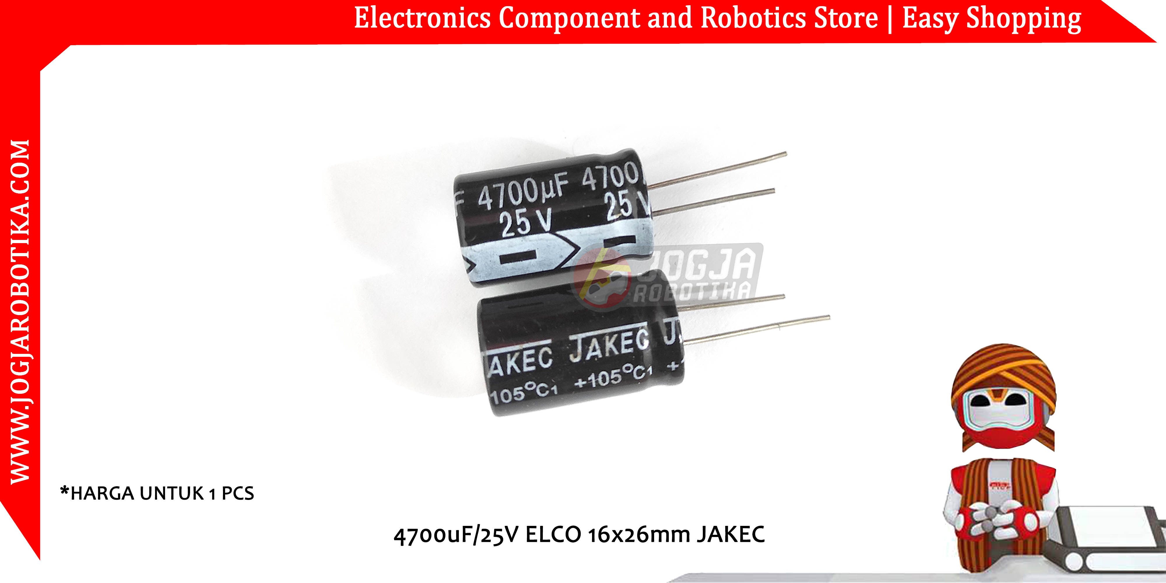 4700uF/25V ELCO 16x26mm