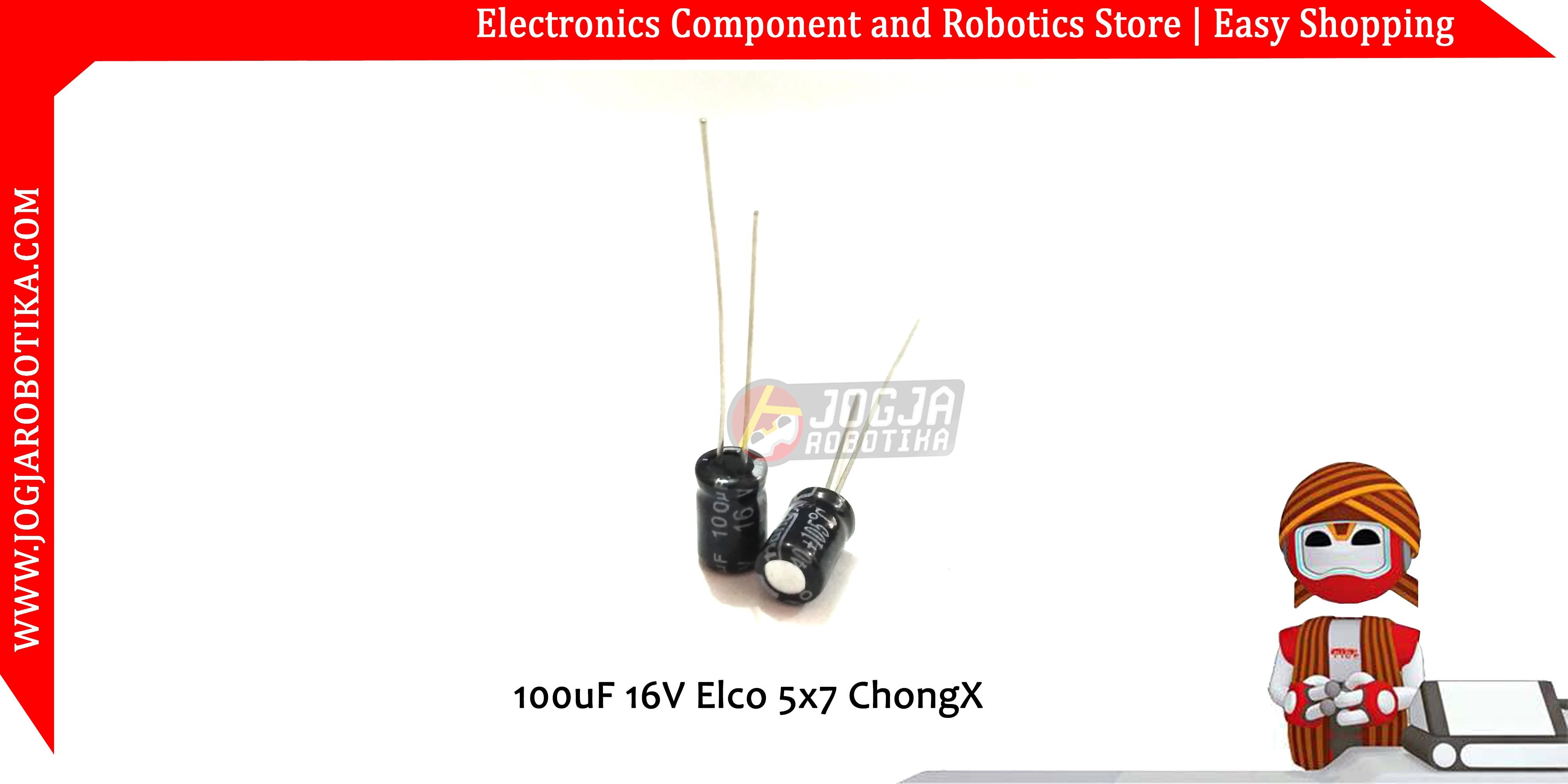 100uF/16V ELCO 5x7mm Chongx