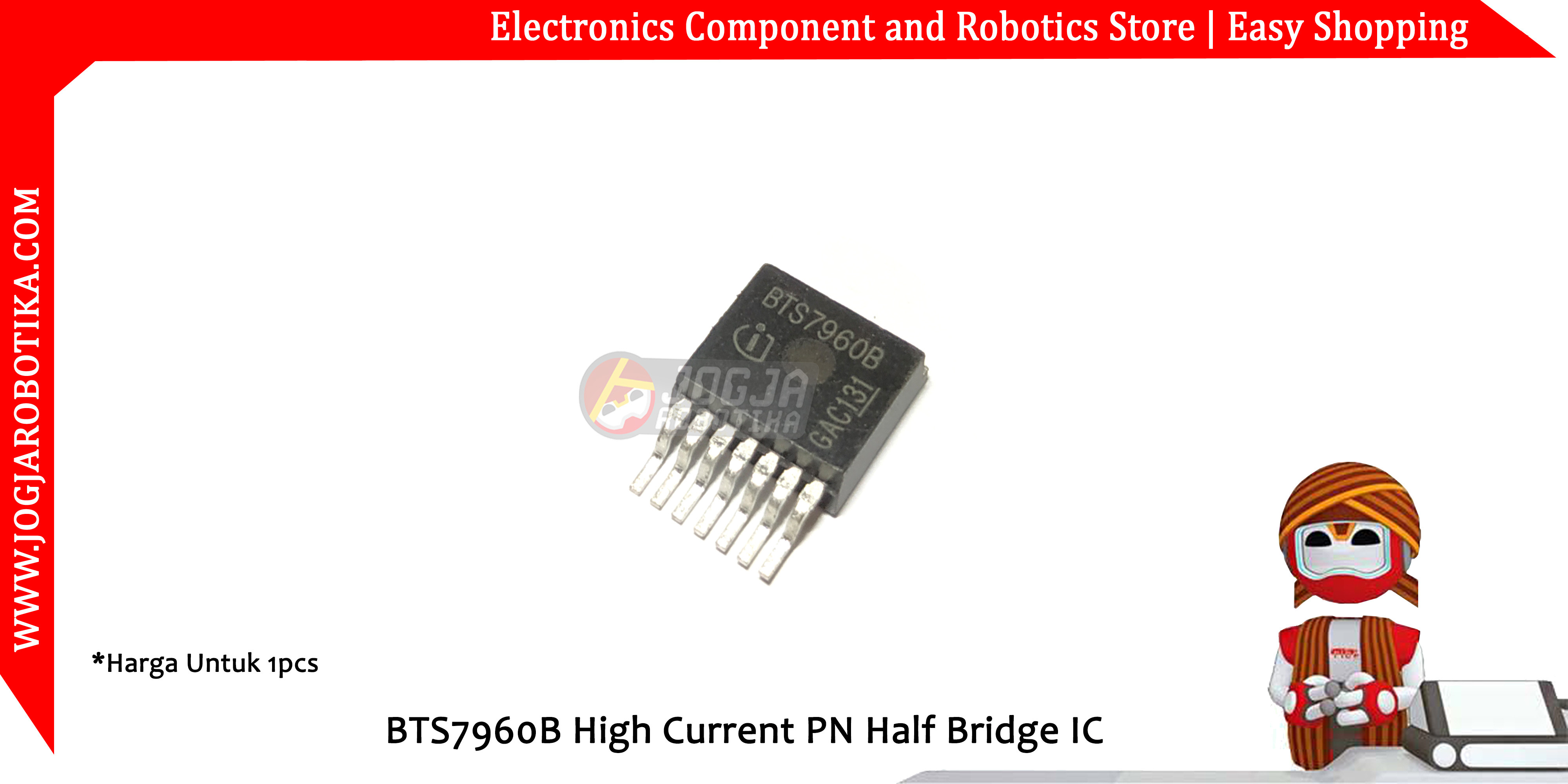 BTS7960B High Current PN Half Bridge IC