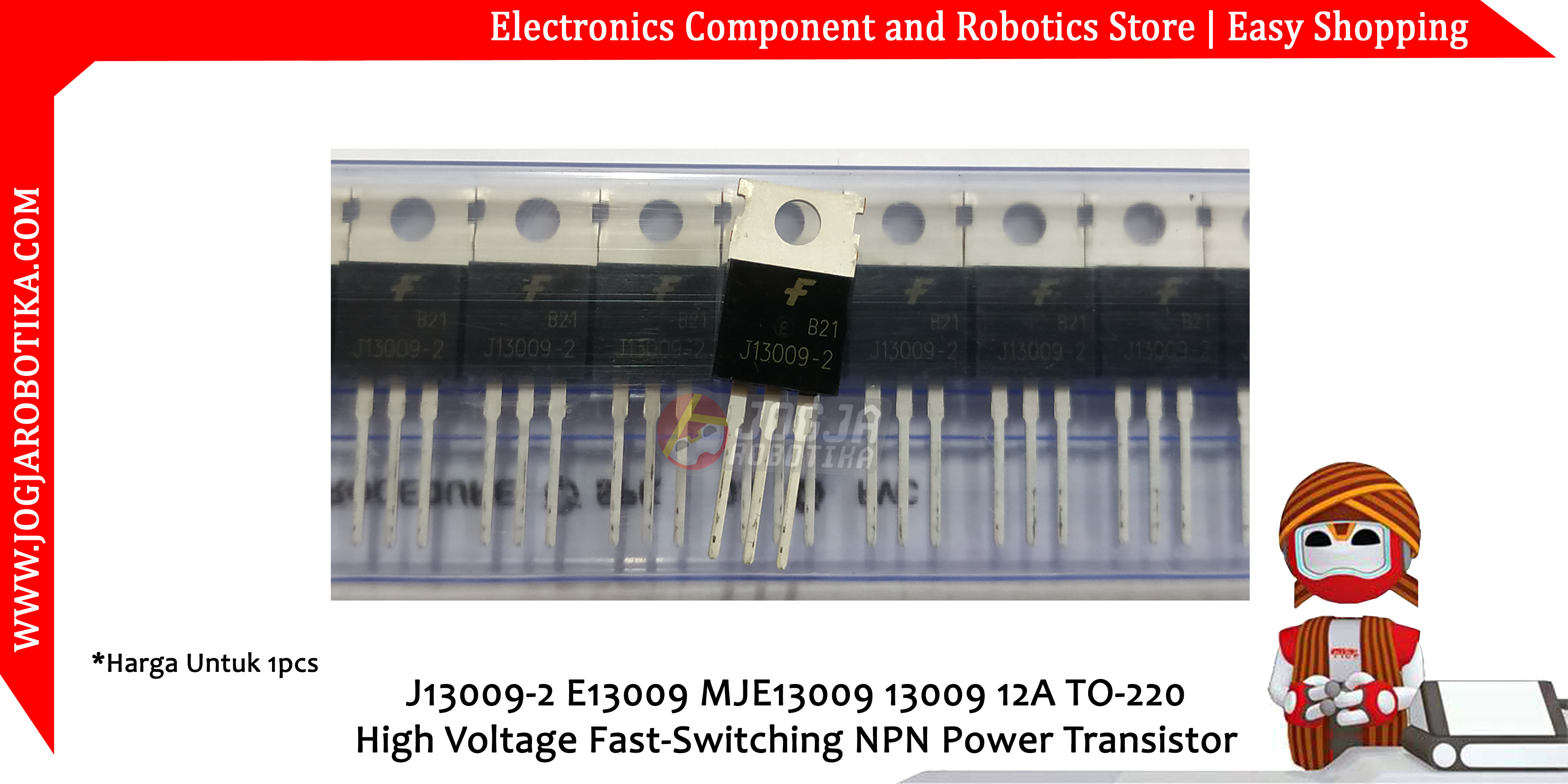 J13009-2 E13009 MJE13009 13009 12A TO-220 High Voltage Fast-Switching NPN Power Transistor
