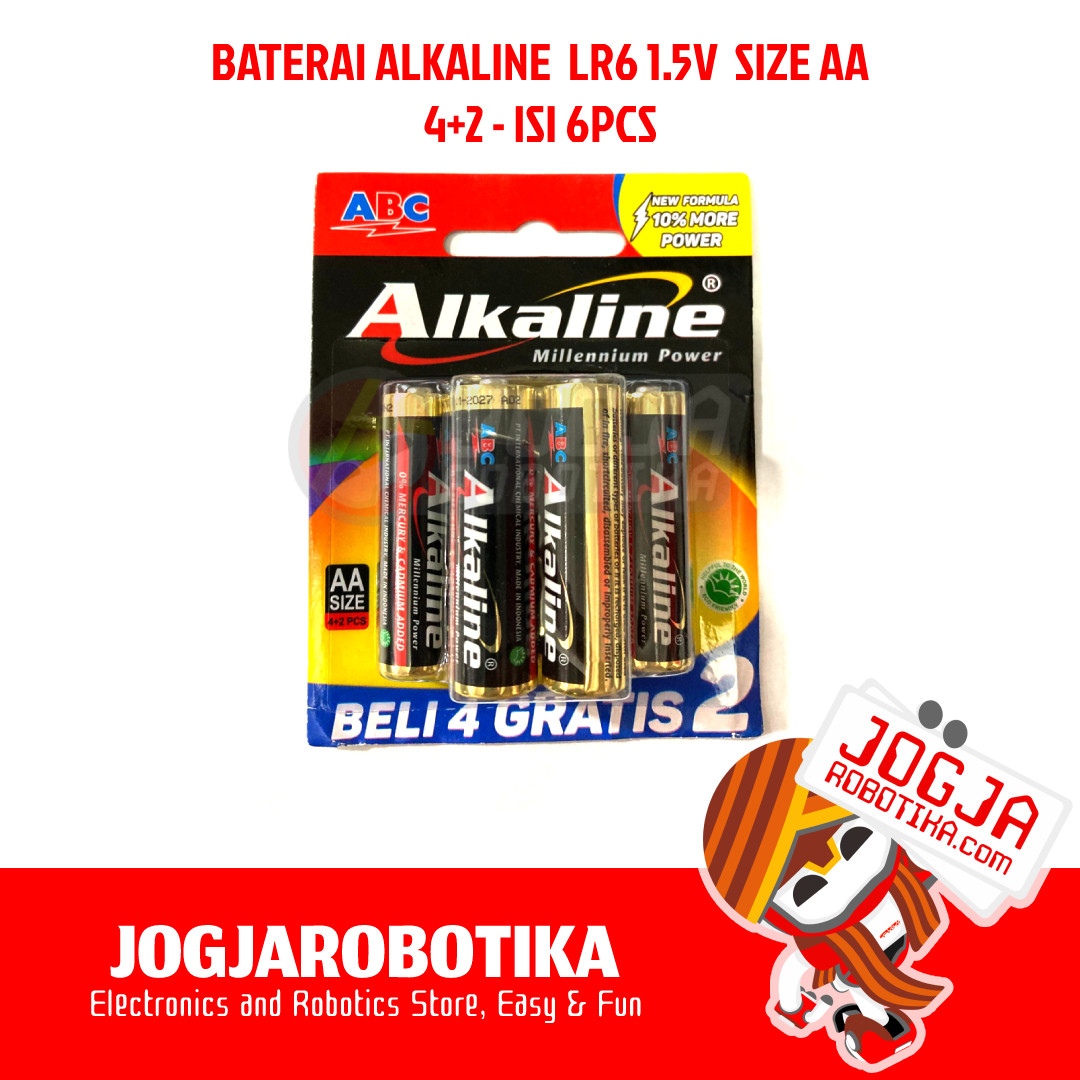 ABC Battery Alkaline AA LR06 1.5V 1pack (4+2 pcs)