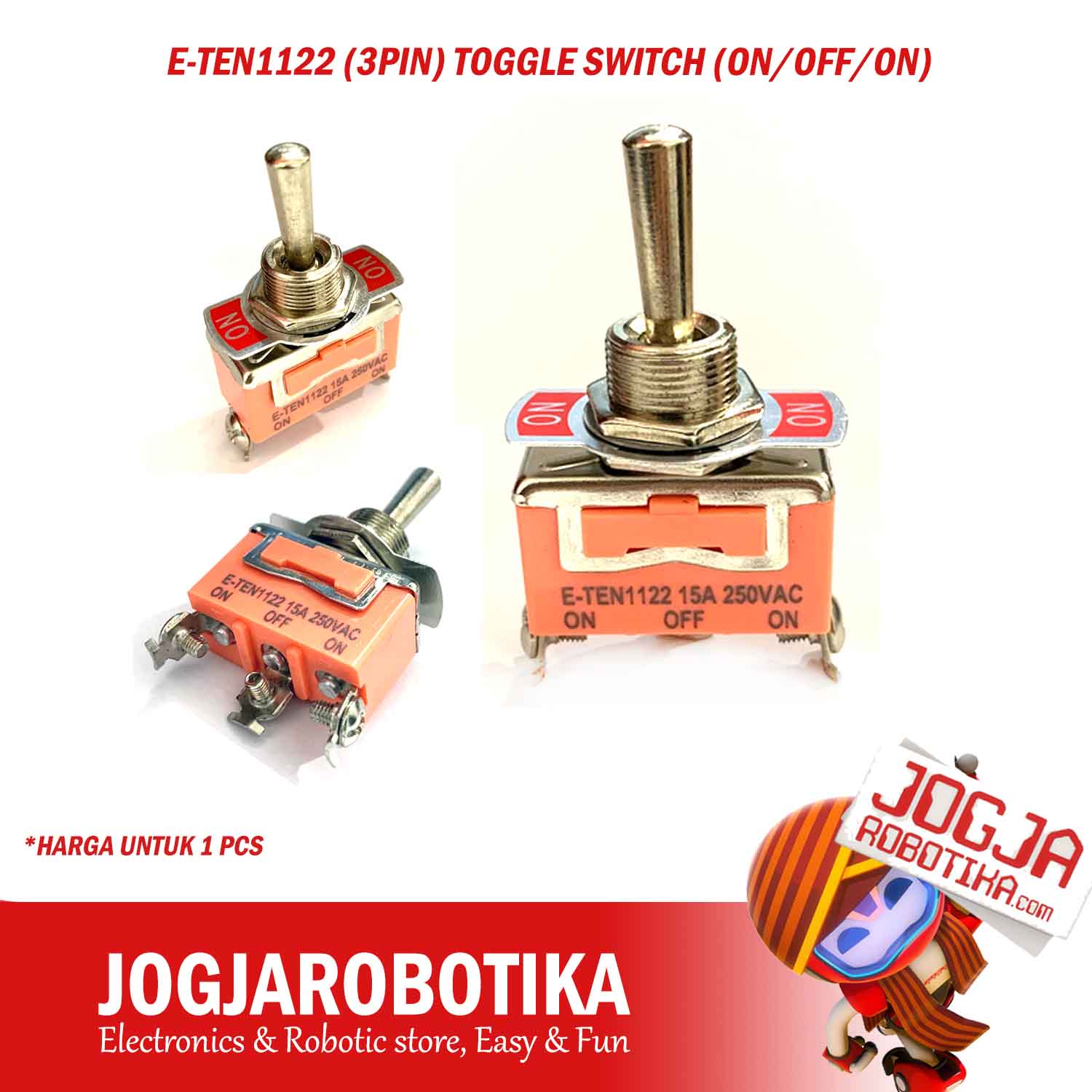 E-TEN1122 (3PIN) TOGGLE SWITCH (ON/OFF/ON)