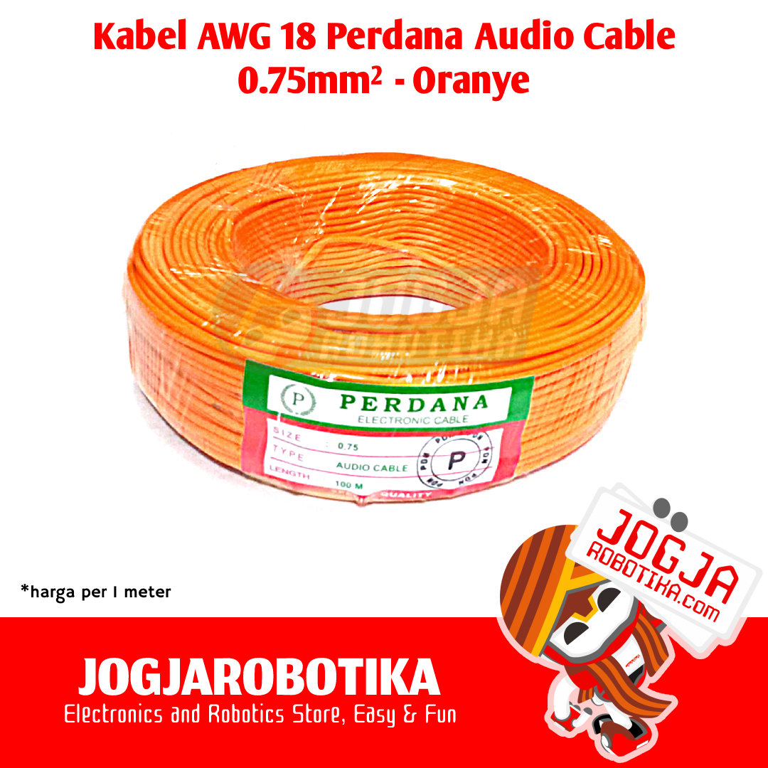 Kabel AWG 18 0.75mm [Oranye]