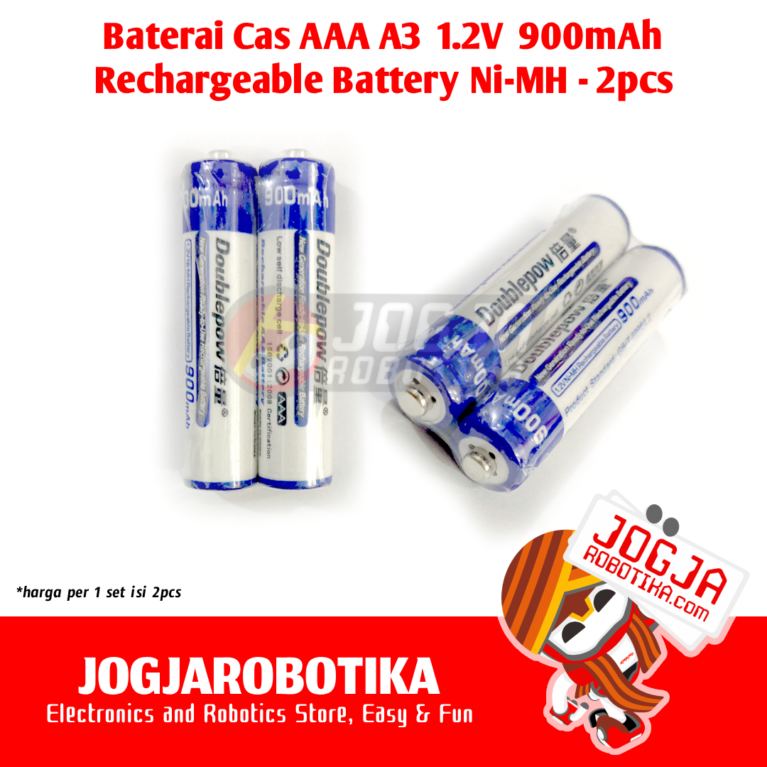 Baterai Cas AAA A3 1.2V NiMH Rechargeable Battery - 900mAh