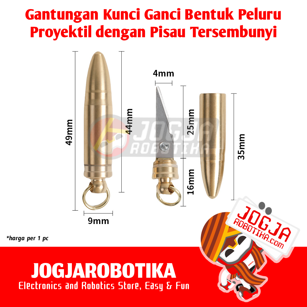 GANCI PELURU GANTUNGAN KUNCI PELURU DENGAN PISAU TERSEMBUNYI
