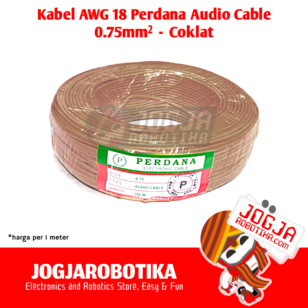 Kabel AWG 18 0.75mm [Coklat]