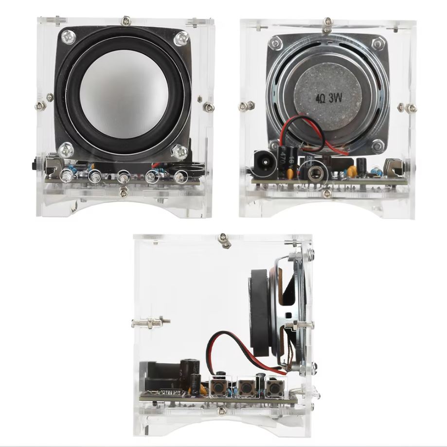 DC 5V 3W Bluetooth Amplifier Speaker DIY Kit Soldering Practice DIY Electronic Kit Belajar Menyolder