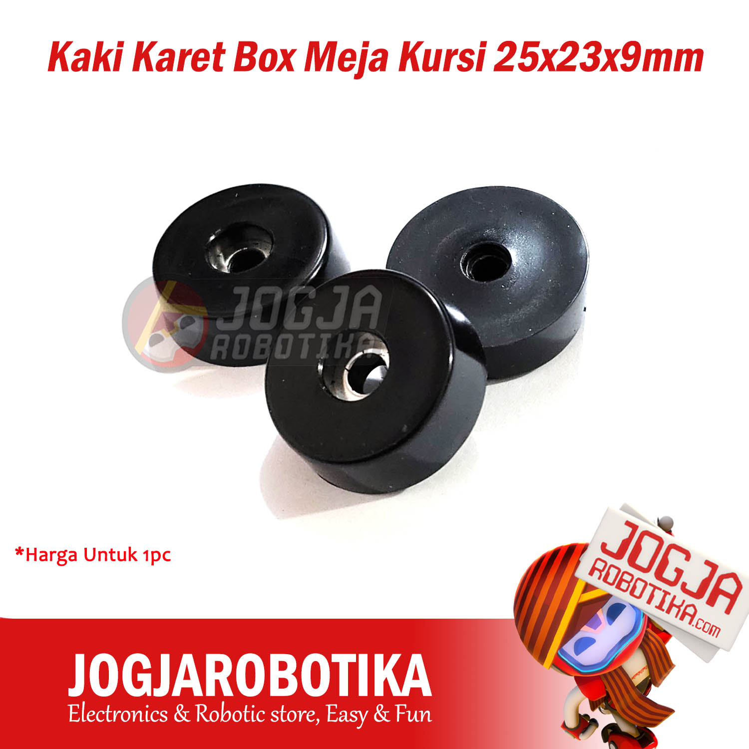 Kaki Karet Box Meja Kursi 25x23x9mm