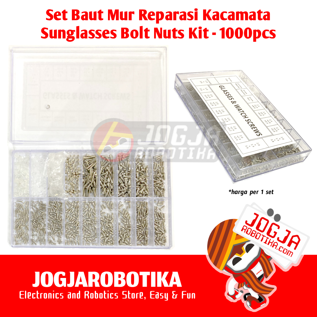 Paket Baut Kecil Mini Reparasi Kacamata 1 Box isi 1000pcs