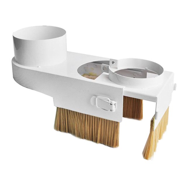 Bahan Metal-Sapu Brush Debu Dust Collector Vacuum Cover CNC Engraving Spindle 100mm Dust Extraction Port 100mm