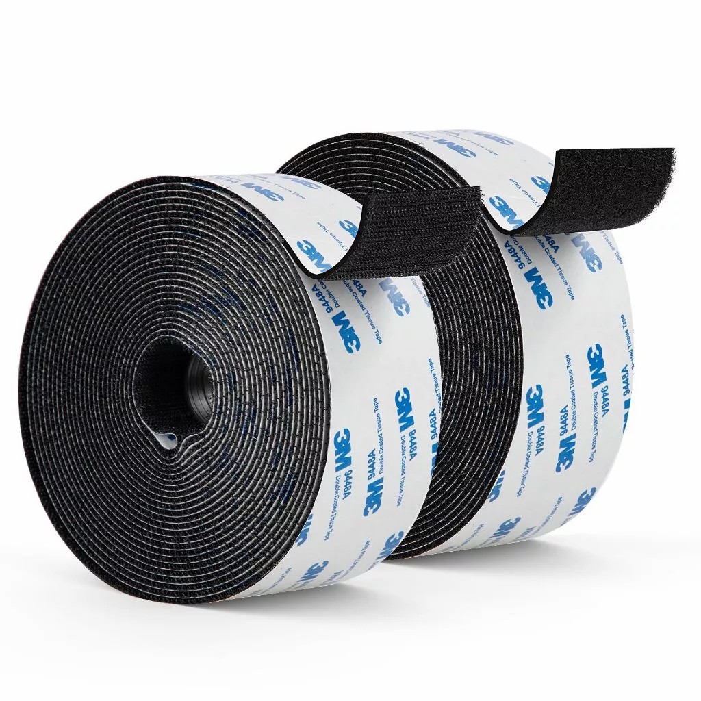 Velcro Tape Perekat Double Tape 3M Perekat Nylon Kain Velcrow 3M Adhesive Hook Loop 10cm Hook and Loop Fastener Serbaguna - 3cm 30mm