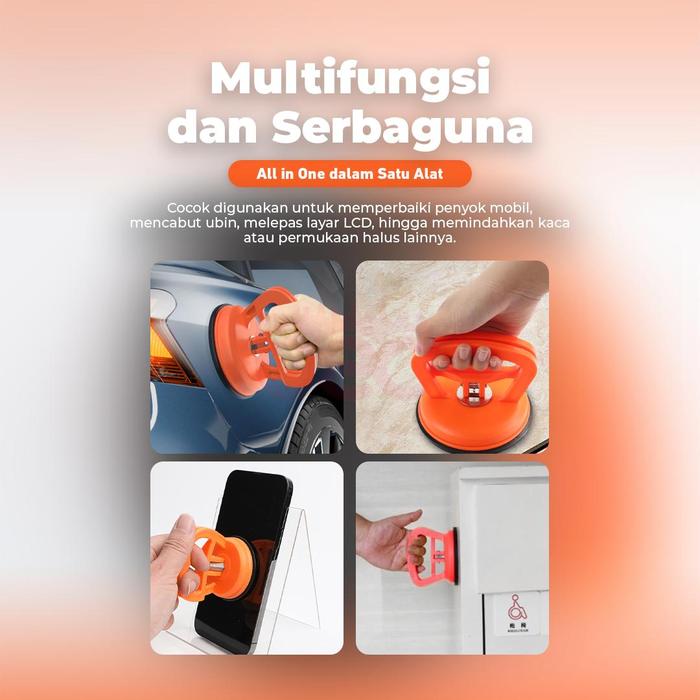 Alat Penarik Penyok Reparasi Bodi Mobil Car Repair Rubber Suction Cup Dent Removal Alat Hisap Angkat Kaca dan Keramik Besar 120mm
