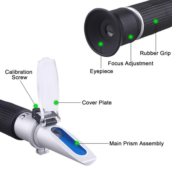 Brix Refractometer 0-32%  Alat Ukur Pegukur Kadar Gula Makanan Minuman